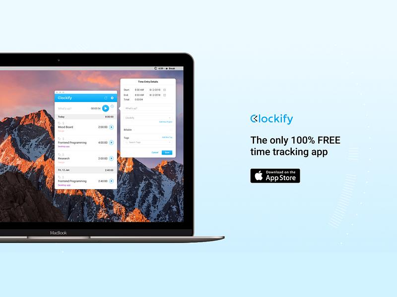 Clockify for Mac preview
