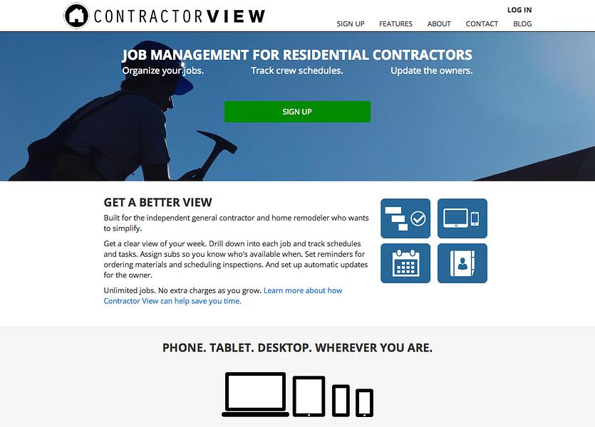 Contractor View preview