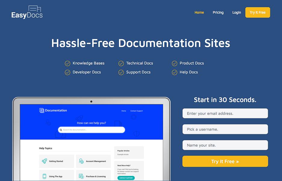 EasyDocs preview