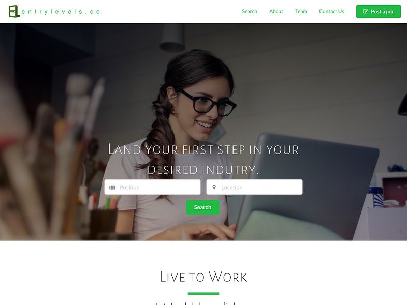 EntryLevels.co preview
