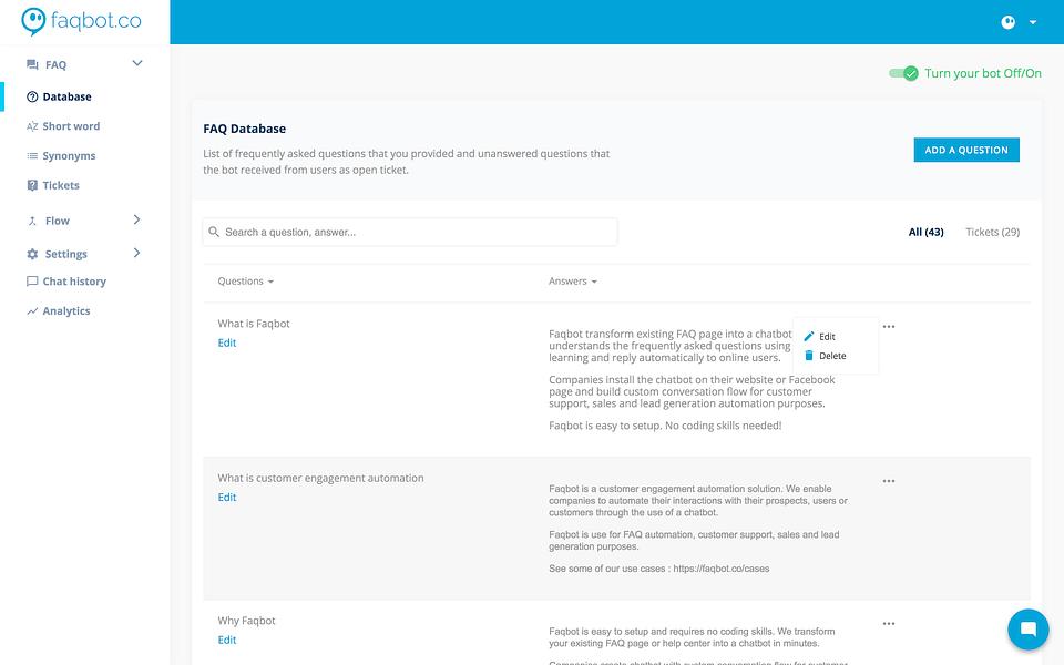 Faqbot preview