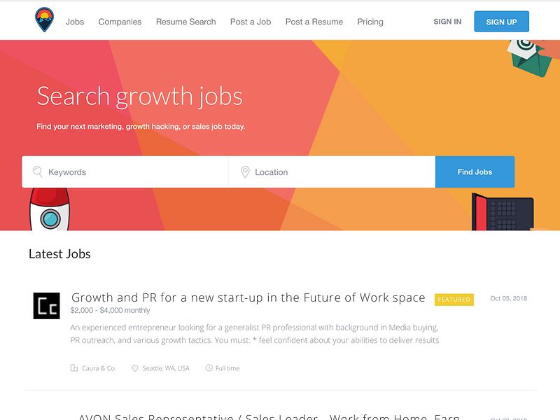 GrowthJob preview