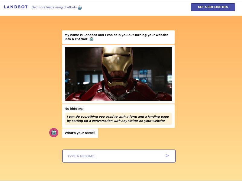 Landbot.io preview