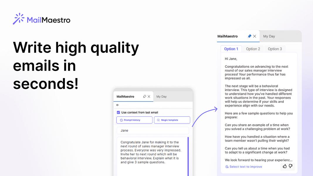 MailMaestro preview