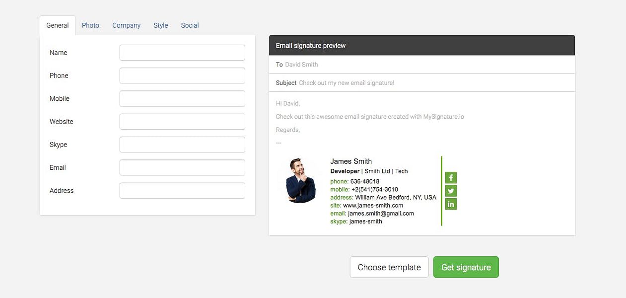 MySignature preview