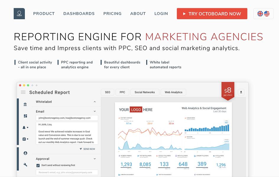 Octoboard for Agencies preview