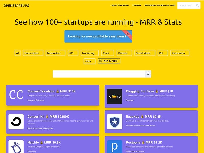 OpenStartups image