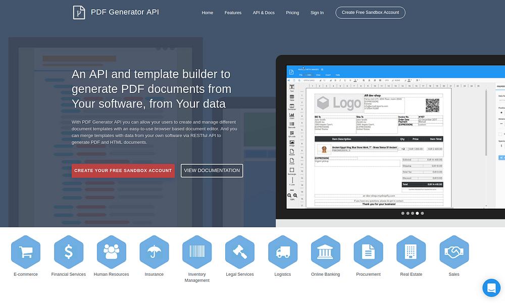 PDF Generator API preview