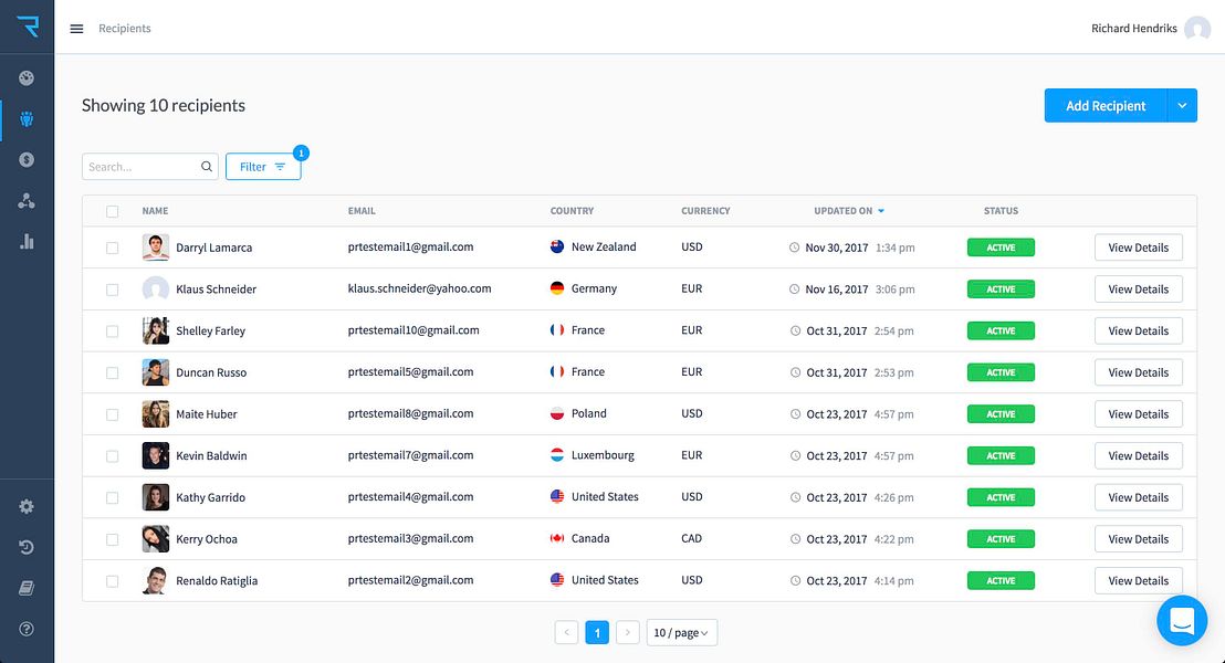Payment Rails preview