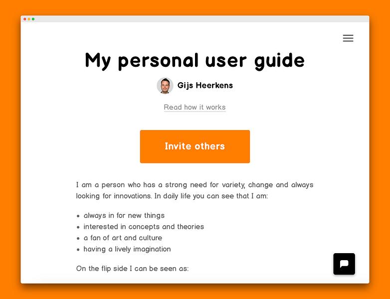 Personal User Guide image