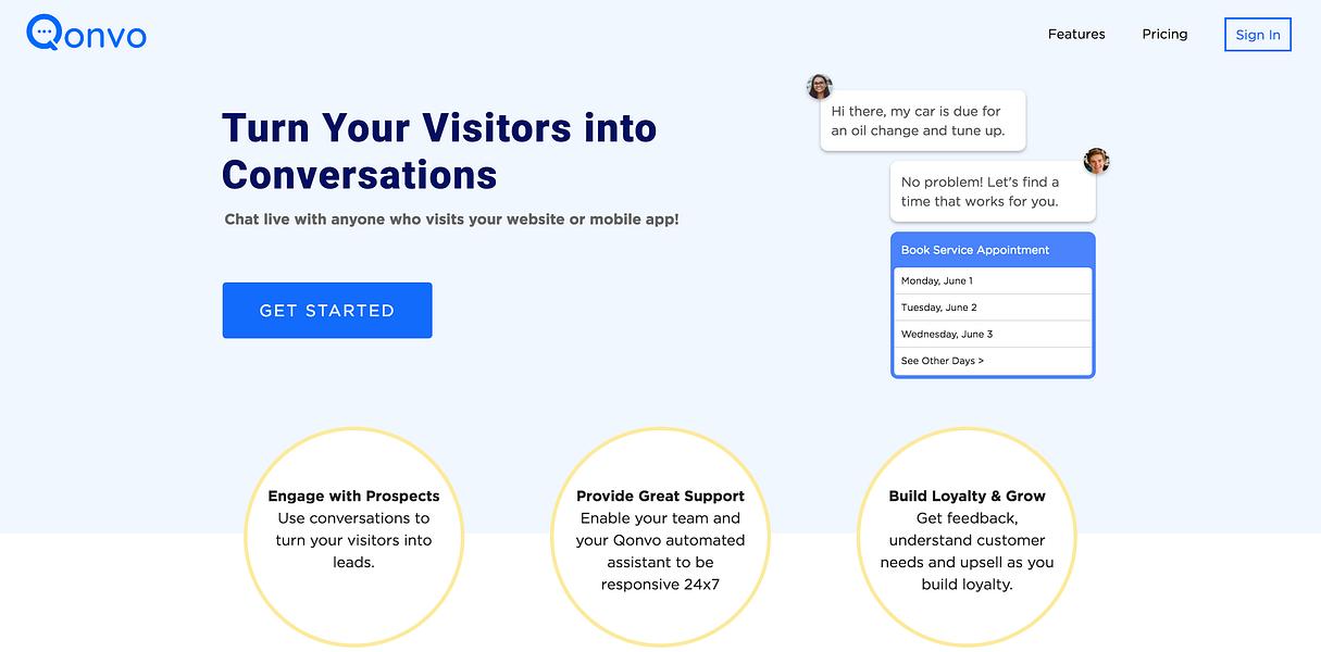 Qonvo WebChat image