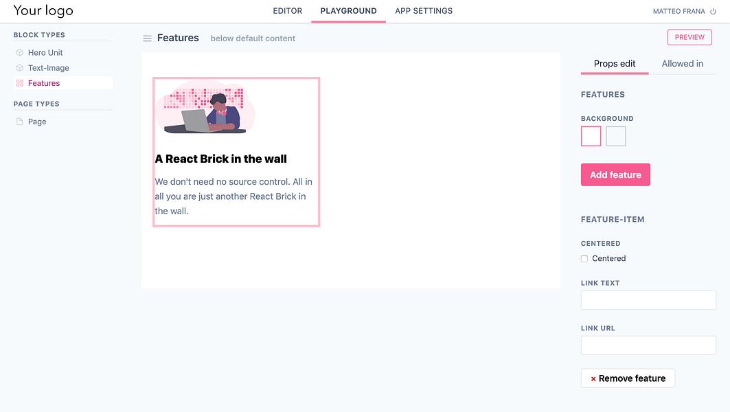 React Bricks image