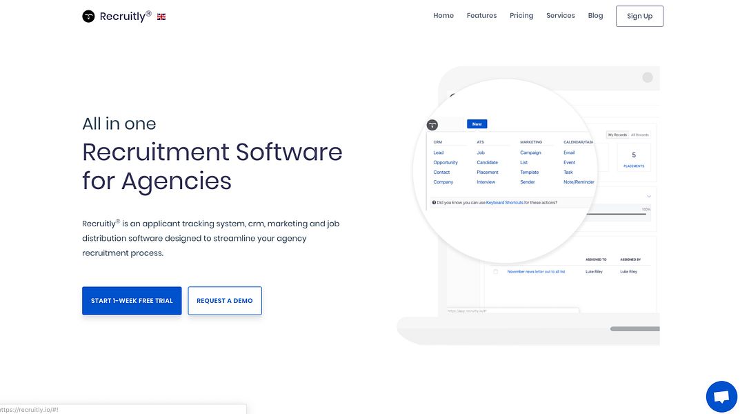 Recruitly.io preview