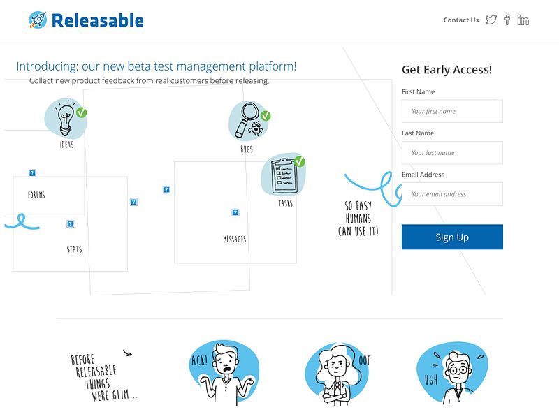 Releasable preview