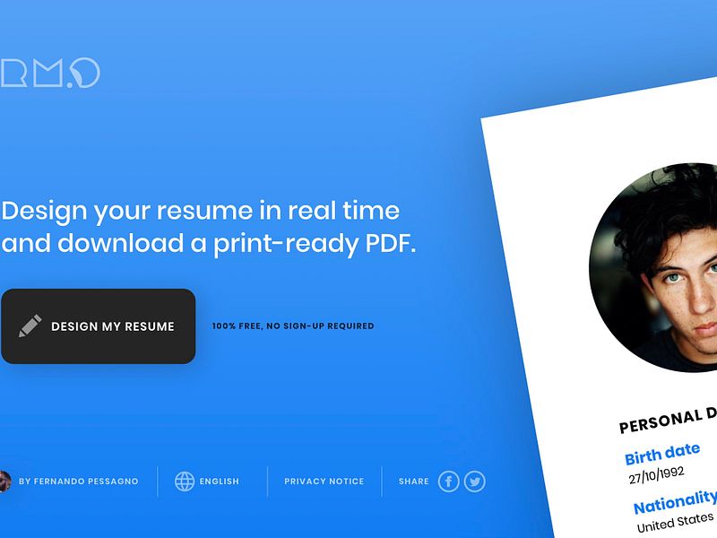 ResumeMaker.Online preview