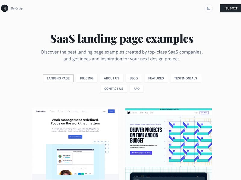 SaaS Landing Page preview
