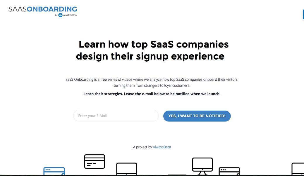 SaaS Onboarding preview