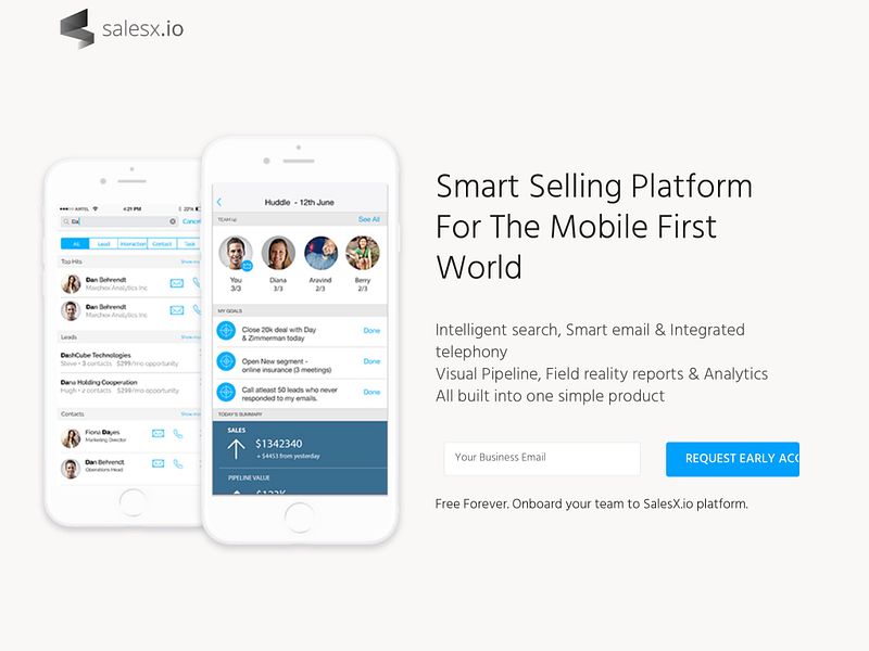 SalesX.io preview