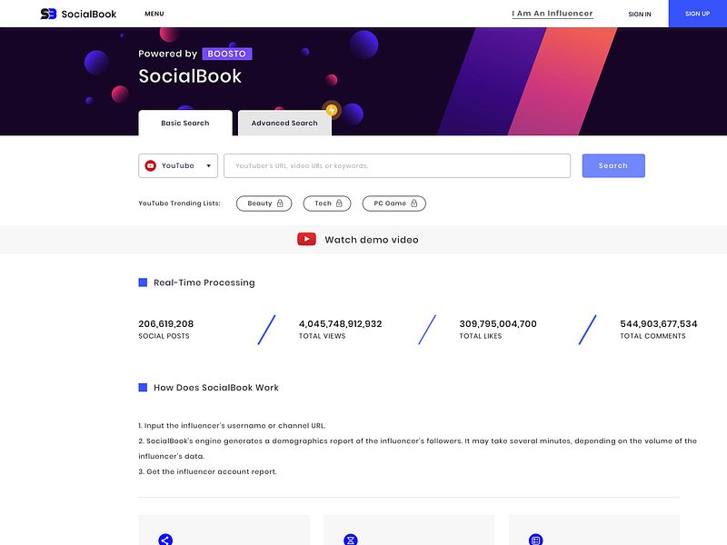 SocialBook.io preview
