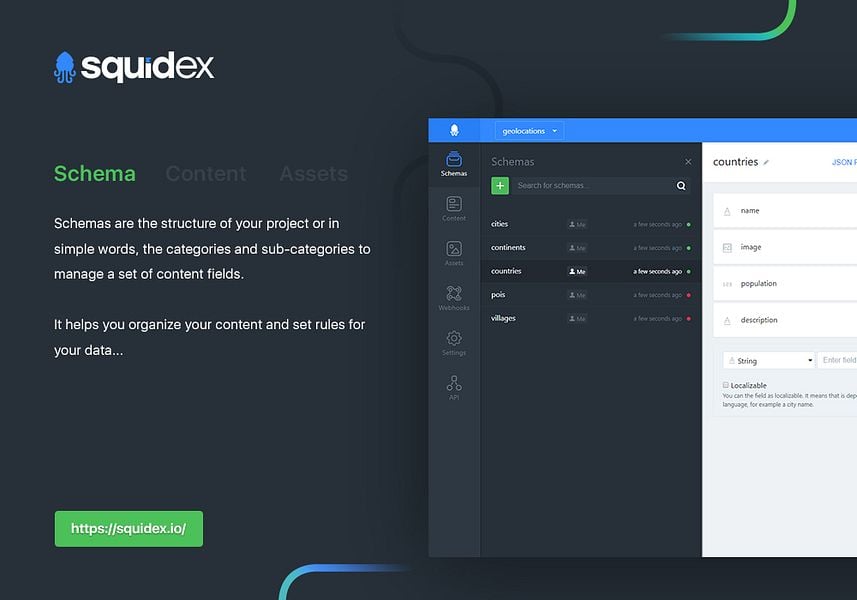 Squidex preview