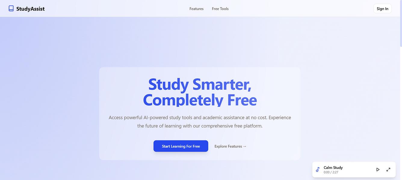 StudyAssist preview