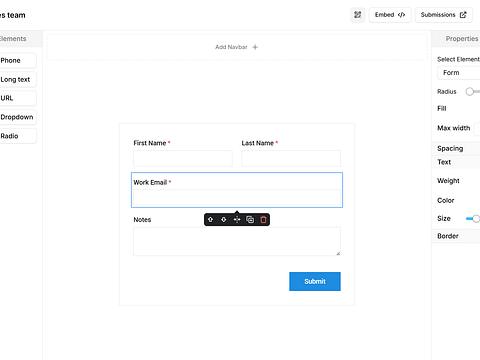 Tapform preview