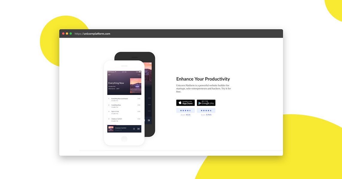 Unicorn Platform image