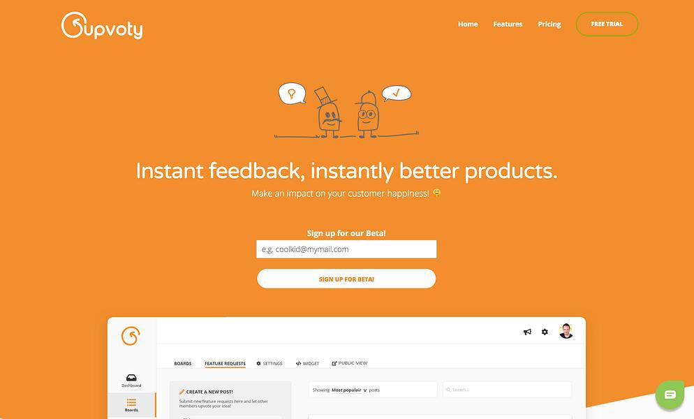 Upvoty preview