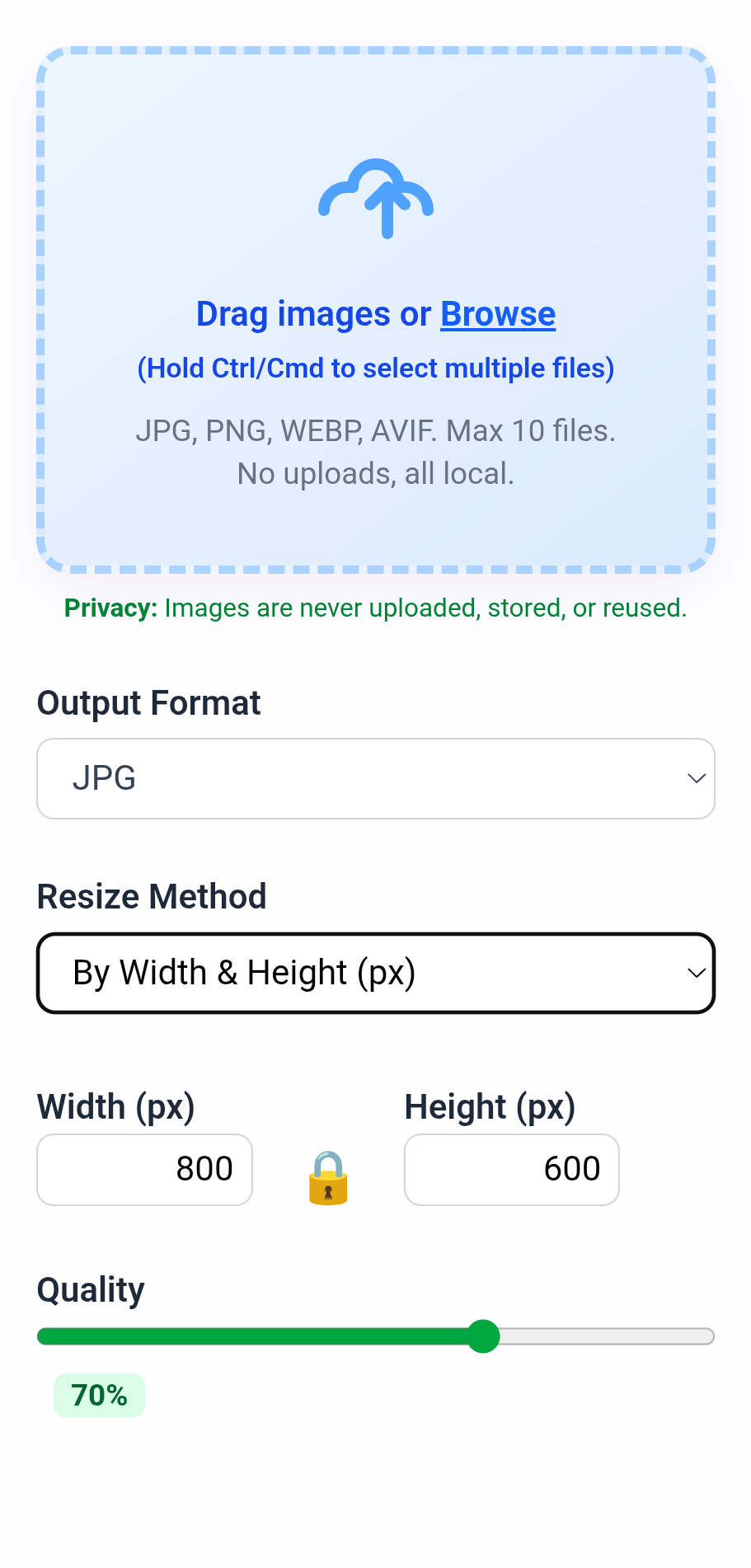 ImageReducerApp: Free Image Resizer & PDF Converter image