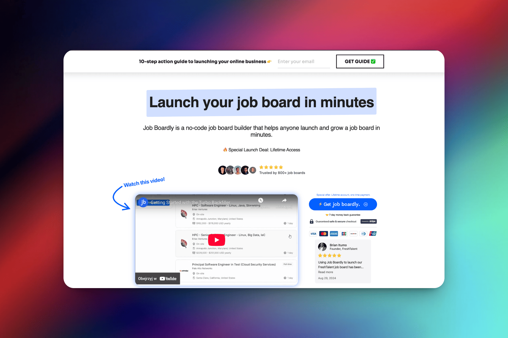 Job Boardly preview