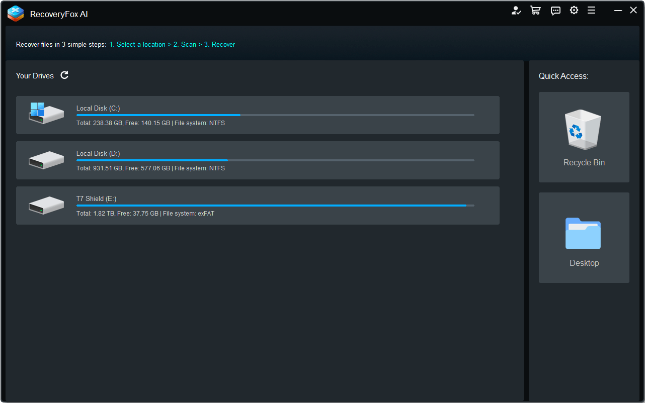 RecoveryFox AI preview