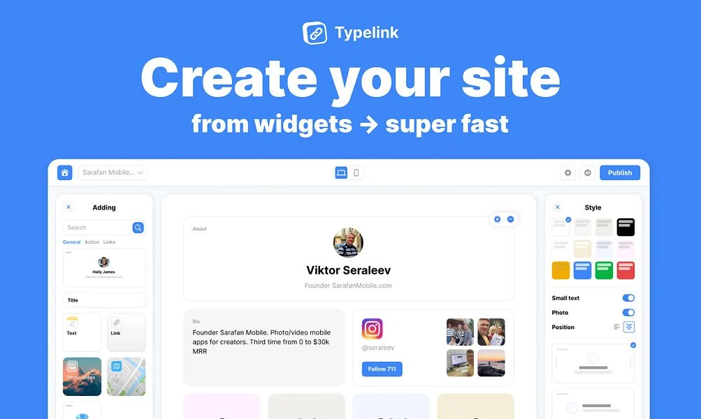 Typelink preview