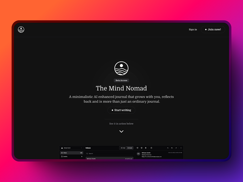 The Mind Nomad - AI Journal & Diary image