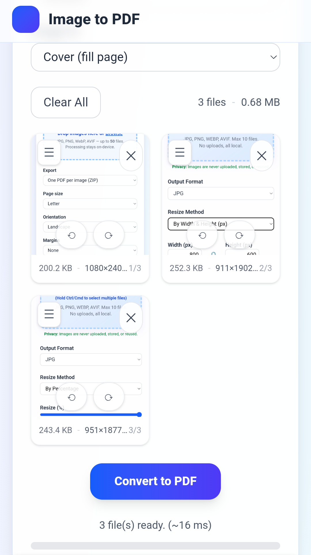 ImageReducerApp: Free Image Resizer & PDF Converter image