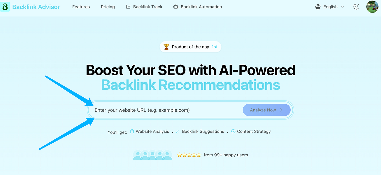 backlink advisor preview